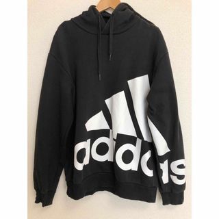 アディダス(adidas)のアディダス ジャイアントロゴ フリースパーカー　L(パーカー)