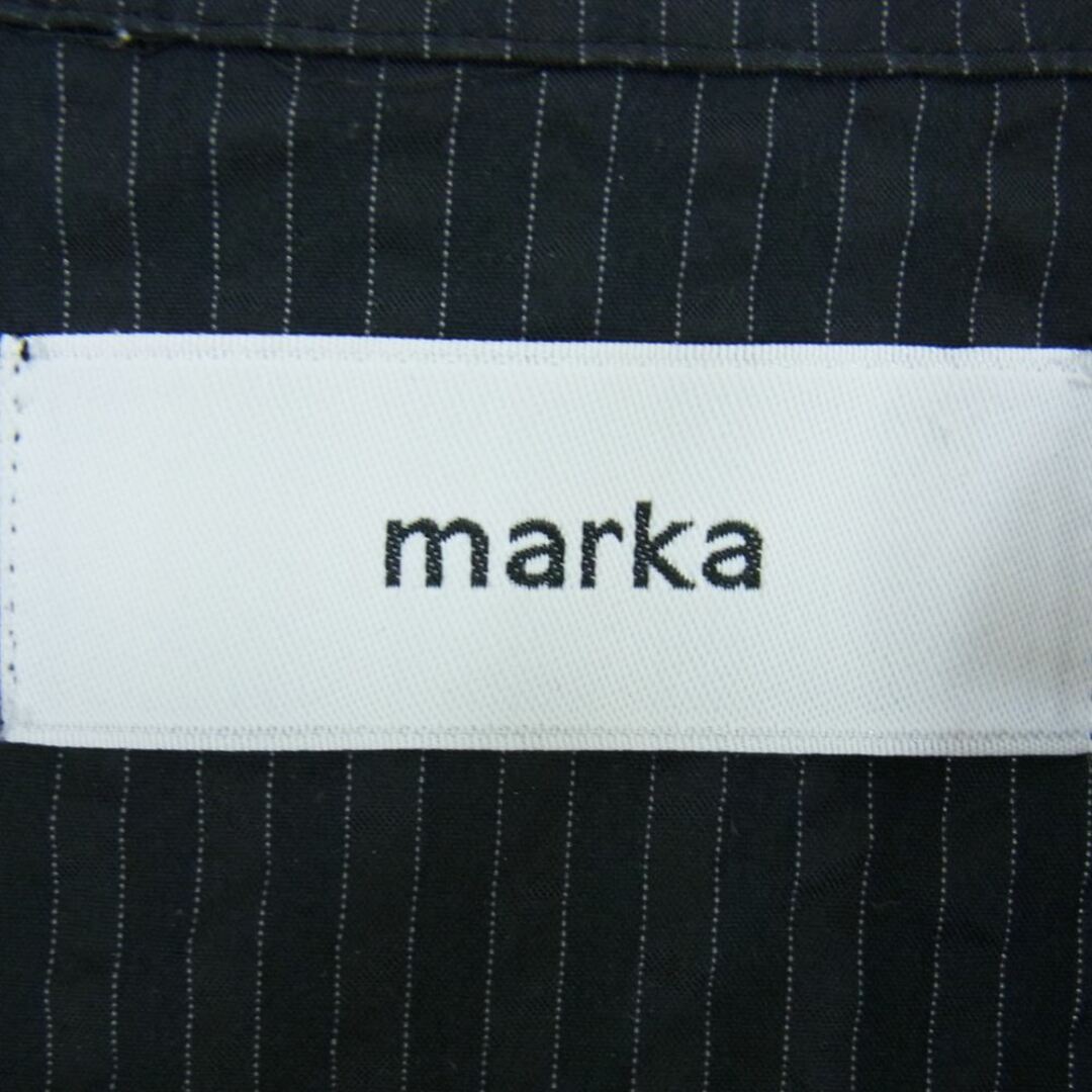 marka(マーカ)のmarka マーカ 長袖シャツ M20E-10SH02C SIDE SLIT OPEN COLLAR シアサッカー オープンカラー 長袖シャツ ブラック系 2【中古】 メンズのトップス(シャツ)の商品写真