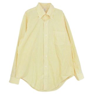 アナトミカ(ANATOMICA)のANATOMICA アナトミカ 長袖シャツ 530-56-05 BD SHIRTS ボタンダウン ロンドンストライプ シャツ イエロー イエロー系 S【美品】【中古】(シャツ)