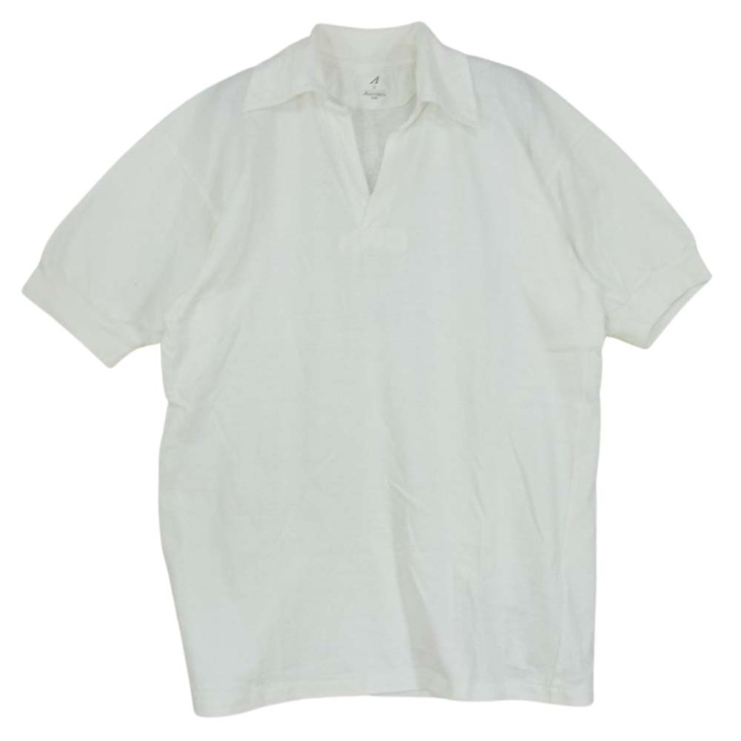 ANATOMICA アナトミカ ポロシャツ SKIPPER POLO スキッパー 半袖 ポロシャツ ホワイト ホワイト系 2