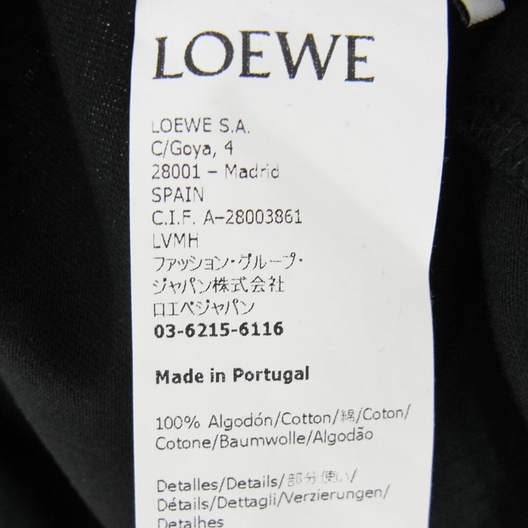 LOEWE ロエベ Ｔシャツ  21SS  S359333XCB × Joe brainard ジョー・ブレイナード ジュエルプリント バックロゴ 半袖 Tシャツ ブラック系 S 4