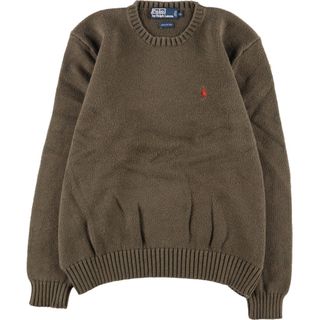 ラルフローレン(Ralph Lauren)の古着 ラルフローレン Ralph Lauren POLO by Ralph Lauren コットンニットセーター メンズL /eaa364041(ニット/セーター)