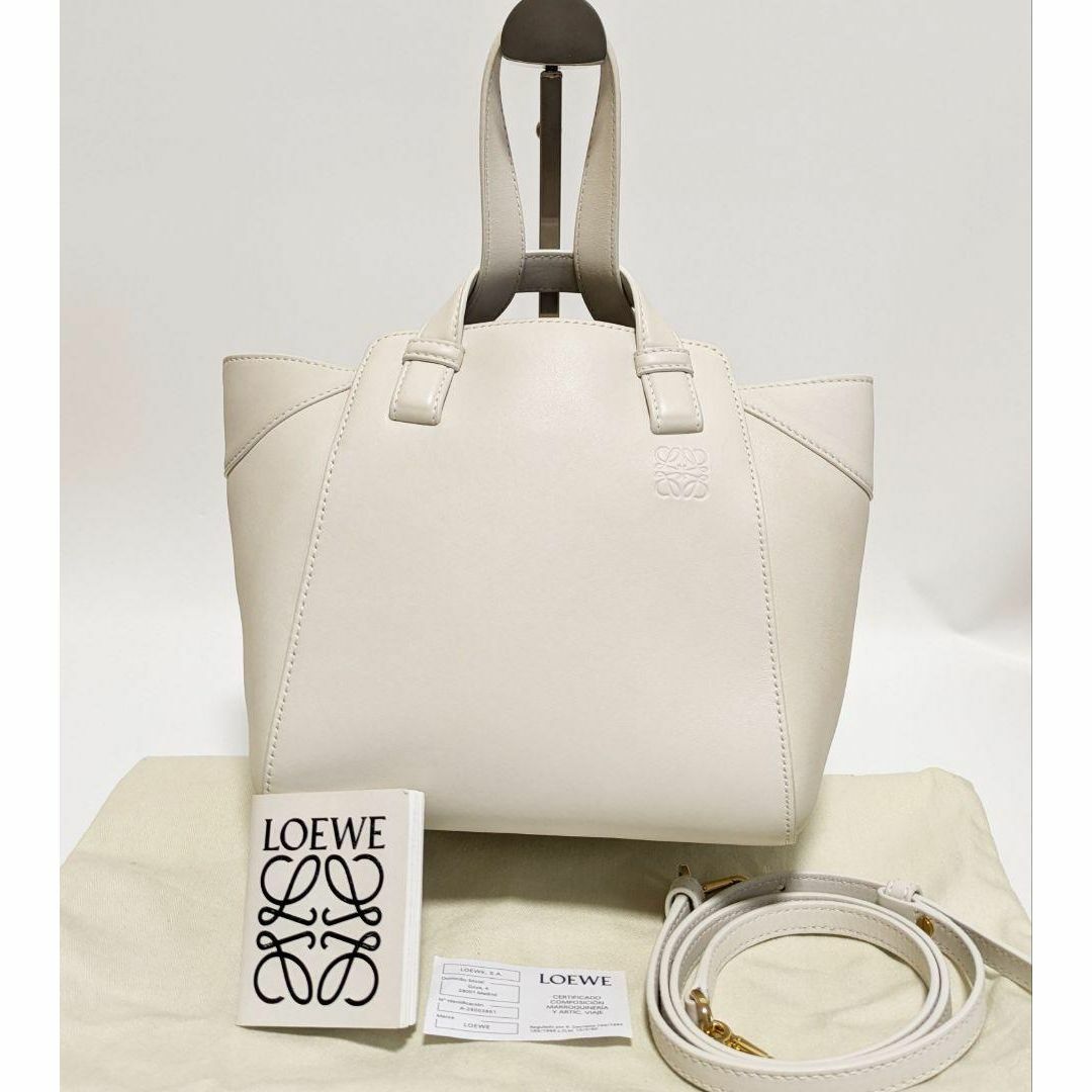 【未使用に近い】LOEWEロエベ　ハンモック　ナゲット　2way ホワイト