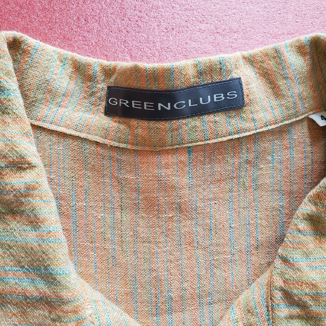 GREEN CLUBS(グリーンクラブ)のGREEN  CLUBS オープンシャツ 開襟 シャツ 麻 メンズのトップス(シャツ)の商品写真