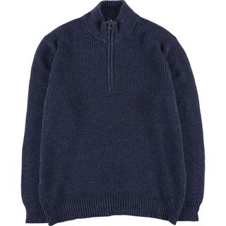 カルバンクライン(Calvin Klein)の古着 カルバンクライン Calvin klein コットンニットハーフジップセーター メンズL /eaa363590(ニット/セーター)