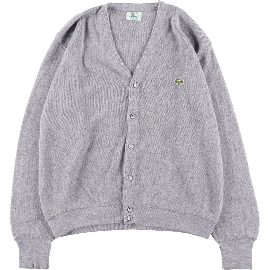 古着 80~90年代 ラコステ LACOSTE IZOD アクリルニットカーディガン