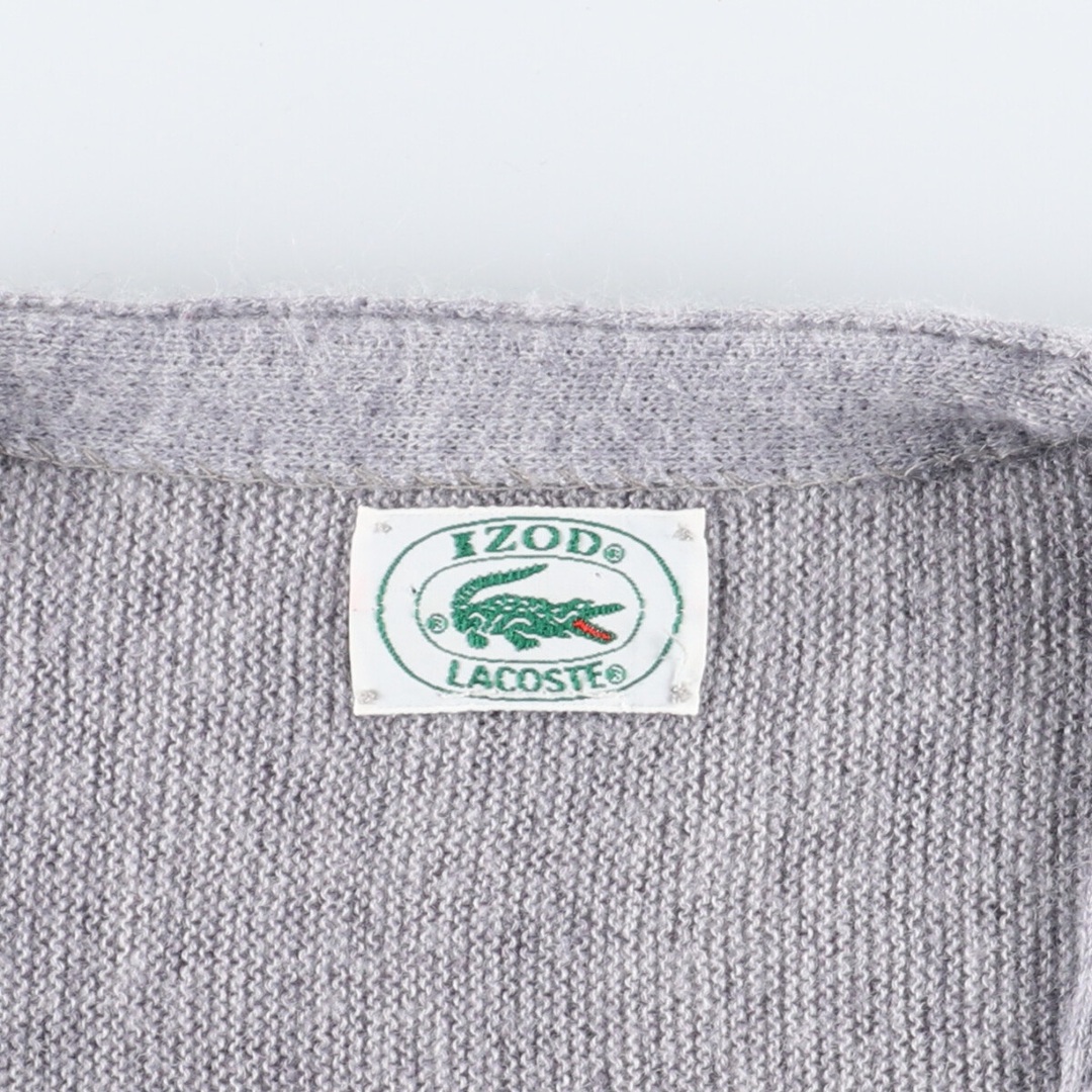 LACOSTE ラコステ カシミヤ混 Vネックカーディガン ブラウン サイズ4