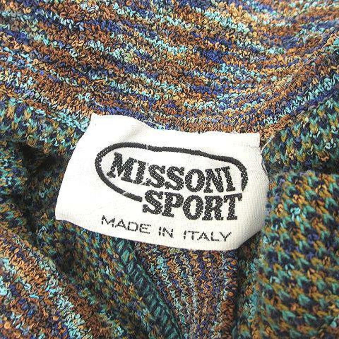 MISSONI - ミッソーニ ニット セーター 長袖 ハーフボタン 総柄 マルチ