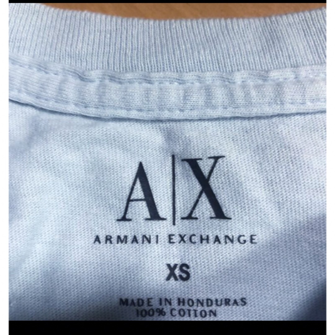 ARMANI EXCHANGE(アルマーニエクスチェンジ)のアルマーニライトブルーコットンT レディースのトップス(Tシャツ(半袖/袖なし))の商品写真