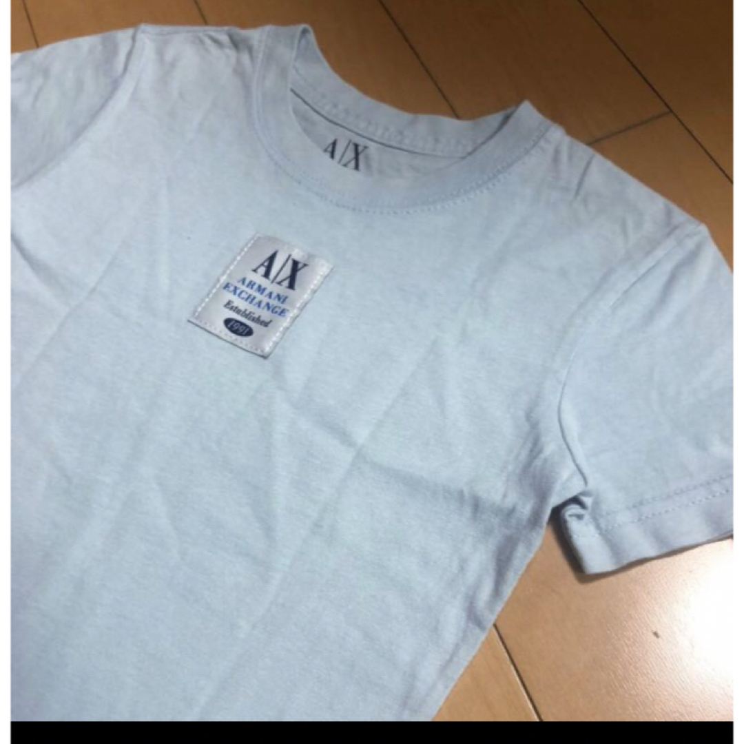 ARMANI EXCHANGE(アルマーニエクスチェンジ)のアルマーニライトブルーコットンT レディースのトップス(Tシャツ(半袖/袖なし))の商品写真