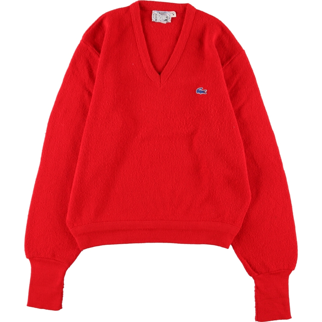 LACOSTE(ラコステ)の古着 80年代 ラコステ LACOSTE IZOD Vネック アクリルニットセーター メンズM ヴィンテージ /eaa364067 メンズのトップス(ニット/セーター)の商品写真