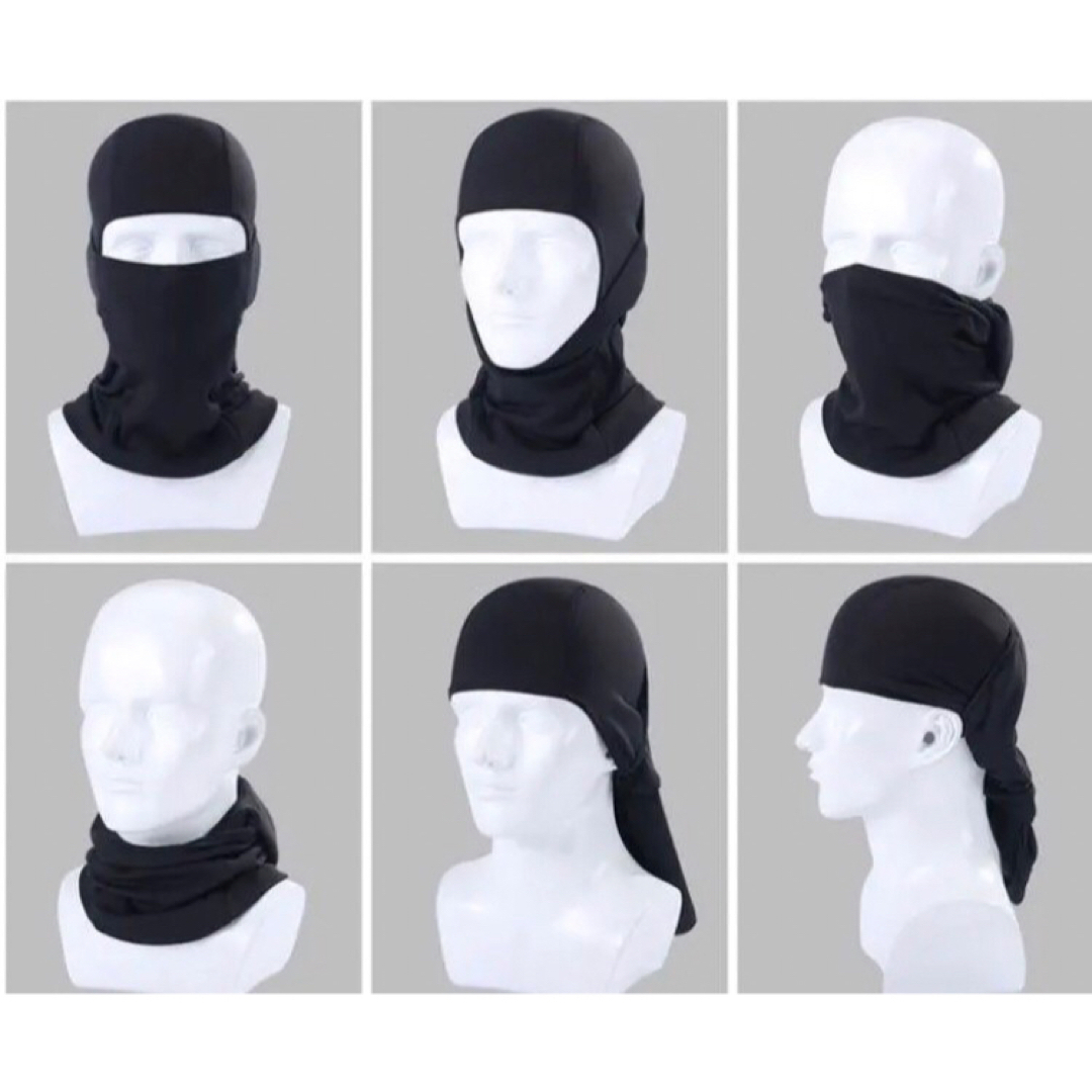 フェイスマスク 多機能 目出し帽 ネックウォーマー 防寒 覆面 スノーボード メンズのファッション小物(ネックウォーマー)の商品写真