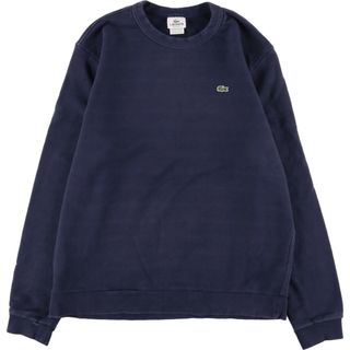 ラコステ(LACOSTE)の古着 ラコステ LACOSTE ワンポイントロゴスウェット トレーナー 7 メンズL /eaa364500(スウェット)