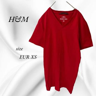 エイチアンドエム(H&M)のH&M   メンズ　VネックTシャツ　EUR XS(Tシャツ/カットソー(半袖/袖なし))