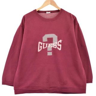 ゲス(GUESS)の古着 ゲス Guess ロゴスウェット トレーナー メンズM /eaa326704(スウェット)