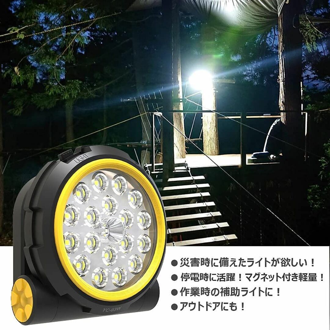 グッド・グッズ 実用新案登録 20W LED 充電式 作業灯 照明 ライト スマ