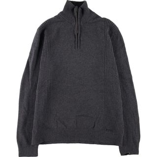 カルバンクライン(Calvin Klein)の古着 カルバンクライン Calvin klein コットンニットハーフジップセーター メンズM /eaa363592(ニット/セーター)