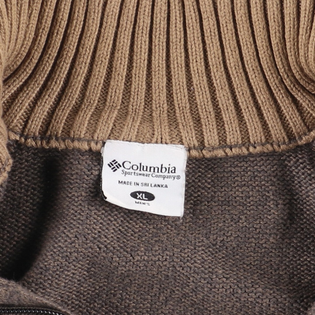 Columbia(コロンビア)の古着 コロンビア Columbia コットンニットハーフジップセーター メンズL /eaa363593 メンズのトップス(ニット/セーター)の商品写真