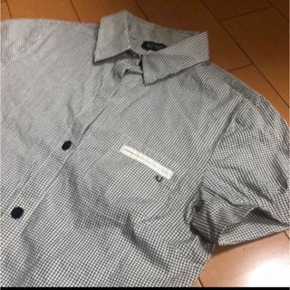 アルマーニジーンズ(ARMANI JEANS)のアルマーニブロックチェックコットンシャツ(シャツ/ブラウス(半袖/袖なし))