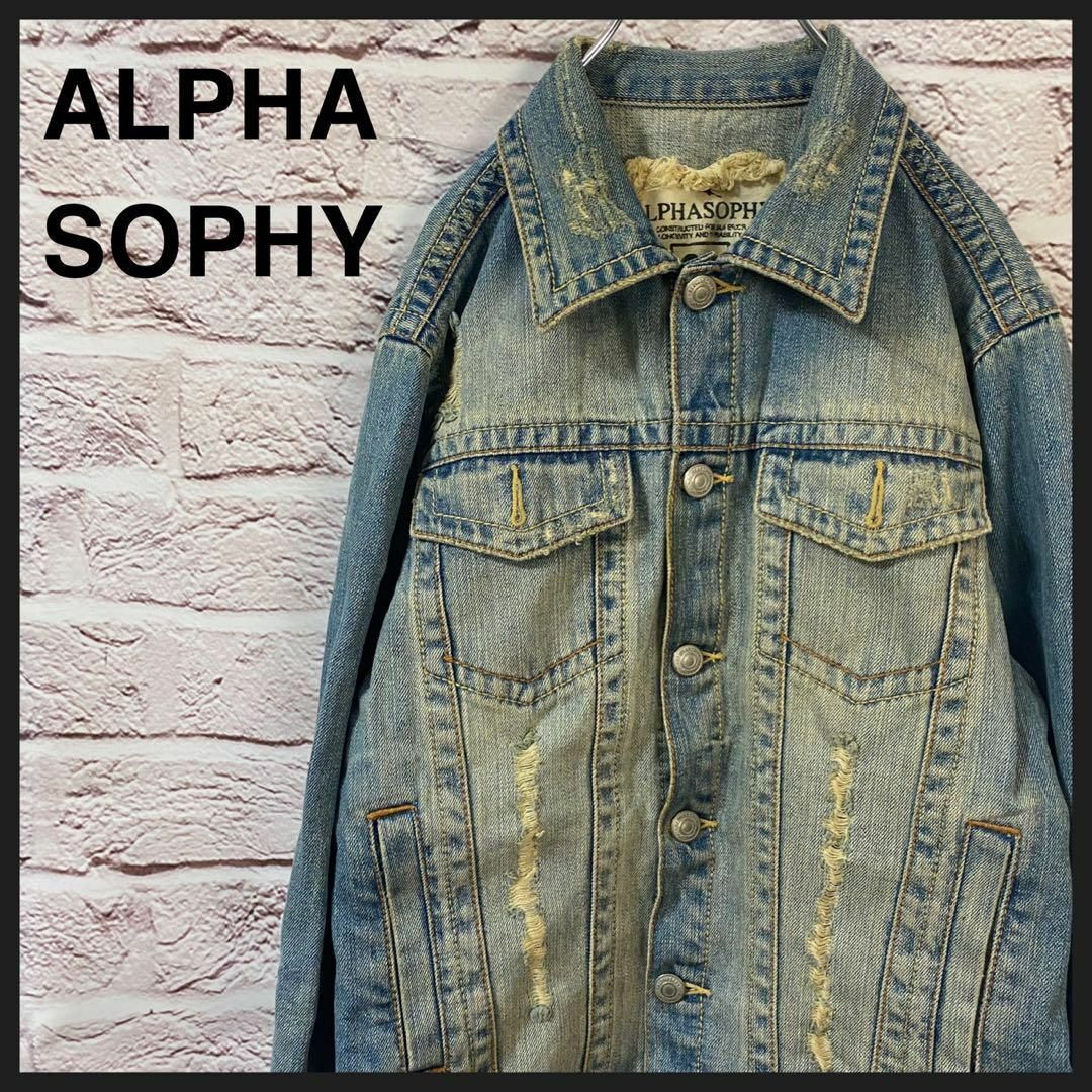 ALPHASOPHY デニムジャケット　Gジャン　[ S ]