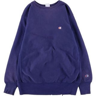 チャンピオン(Champion)の古着 90年代 チャンピオン Champion リバースウィーブ 刺繍タグ ワンポイントロゴスウェット トレーナー USA製 メンズL ヴィンテージ /eaa363996(スウェット)