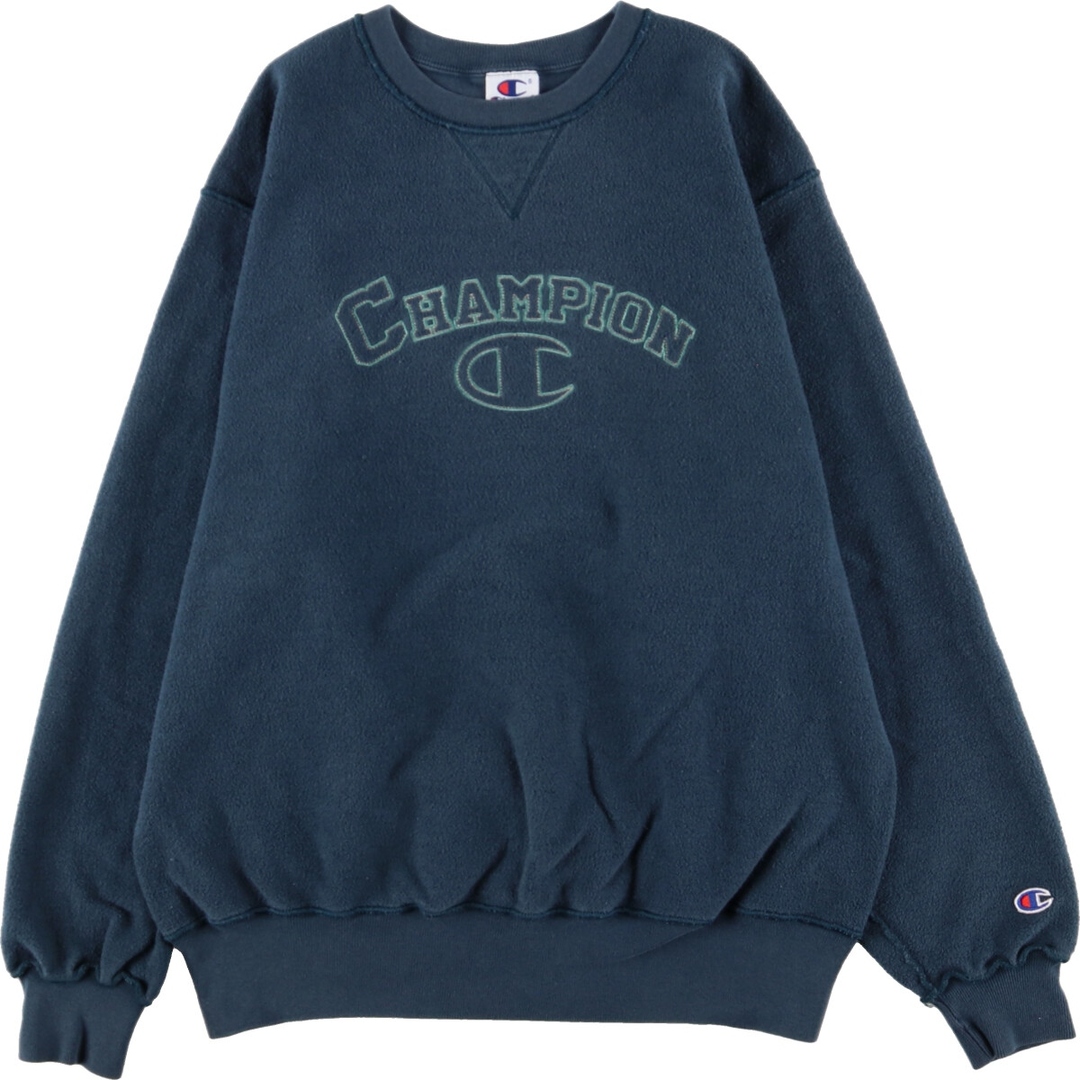 90年代 チャンピオン Champion AUTHENTIC ATHLETIC APPAREL 表起毛 ロゴスウェット トレーナー メンズL ヴィンテージ /eaa363997