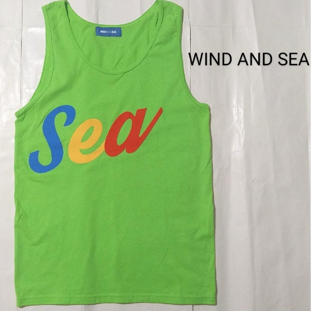 WIND AND SEA(ウィンダンシー)のWDS(SAIL-SEA-BOAT)TANK TOP/LIME(CS-228) メンズのトップス(タンクトップ)の商品写真