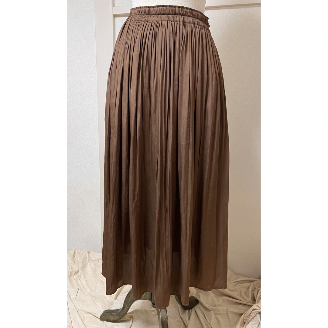 UNIQLO(ユニクロ)の★UNIQLOギャザーロングスカート    Lサイズ レディースのスカート(ロングスカート)の商品写真