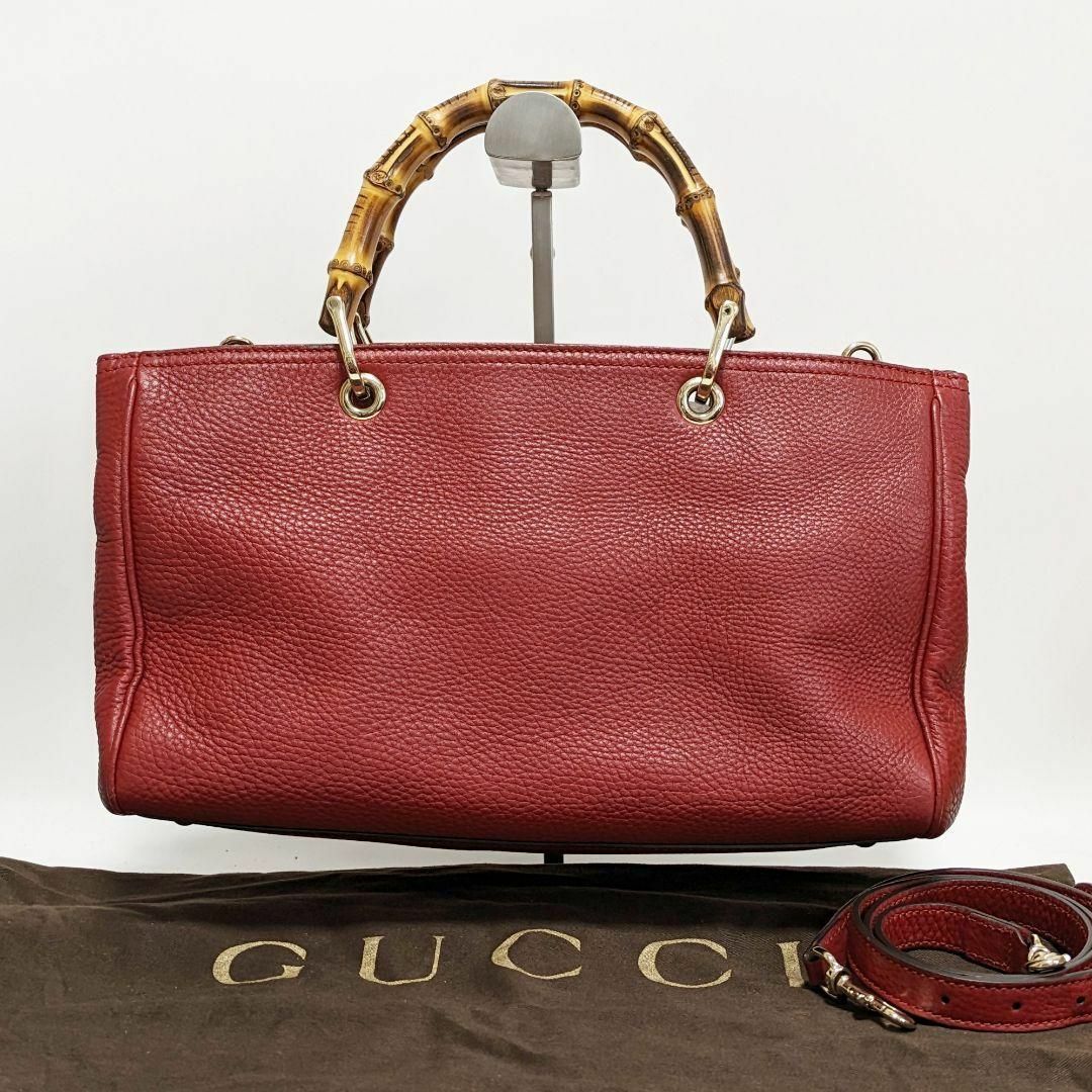 【美品】GUCCIグッチ　バンブー　2wayハンドショルダーバッグ