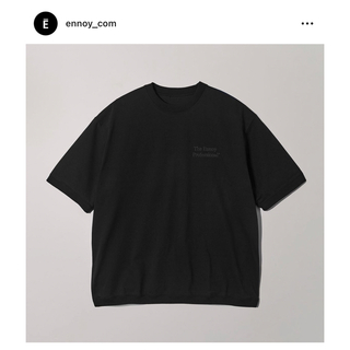 ワンエルディーケーセレクト(1LDK SELECT)のennoy Short sleeve hem rib tee black M(Tシャツ/カットソー(半袖/袖なし))