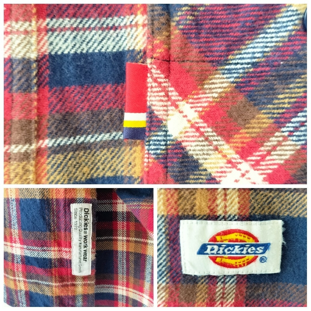 Dickies(ディッキーズ)の【ボタンダウン】ディッキーズ Dickies  ネルシャツ チェックシャツ メンズのトップス(シャツ)の商品写真