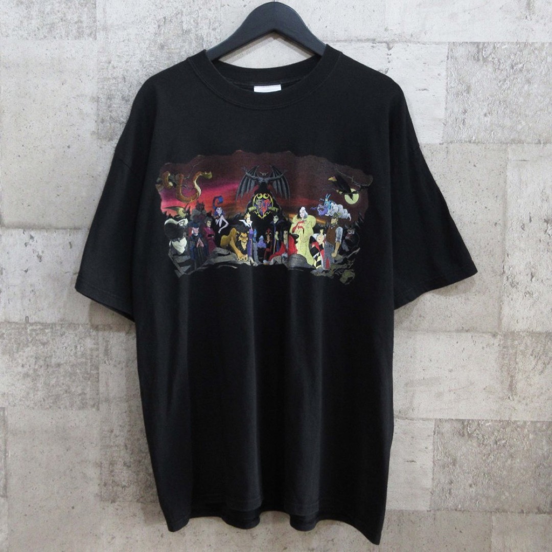 39s-00Disney ディズニー 90s-00s ヴィランズ ヴィンテージ Tシャツ 黒