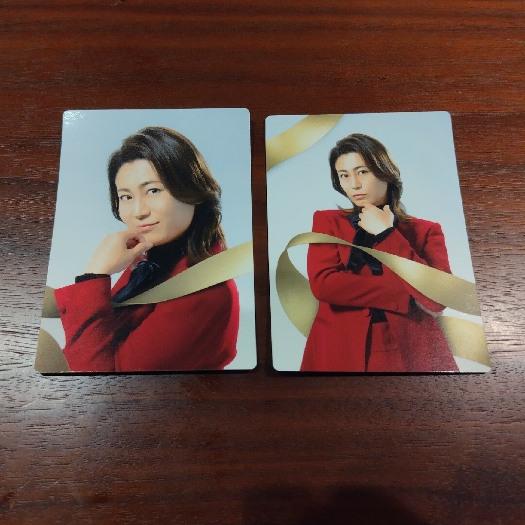 氷川きよし　アーモンドピーク　カード２枚セット エンタメ/ホビーのタレントグッズ(男性タレント)の商品写真