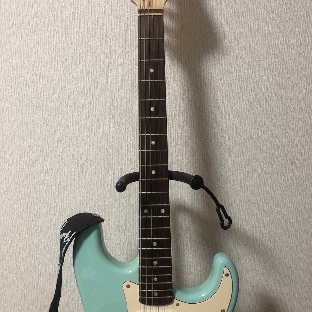 SQUIER(スクワイア)のSquier ストラト エレキギター サーフグリーン 水色 楽器のギター(エレキギター)の商品写真