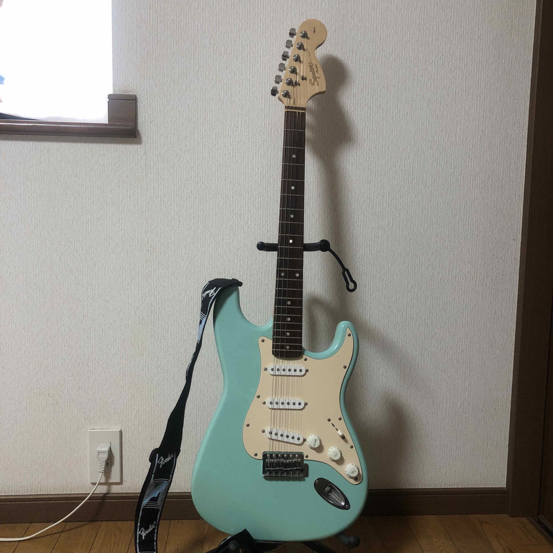 Squier ストラト エレキギター サーフグリーン 水色-www.coumes-spring