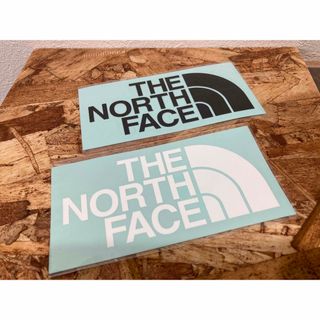 ザノースフェイス(THE NORTH FACE)の正規品　ザノースフェイス ステッカー　転写　白黒セット(その他)