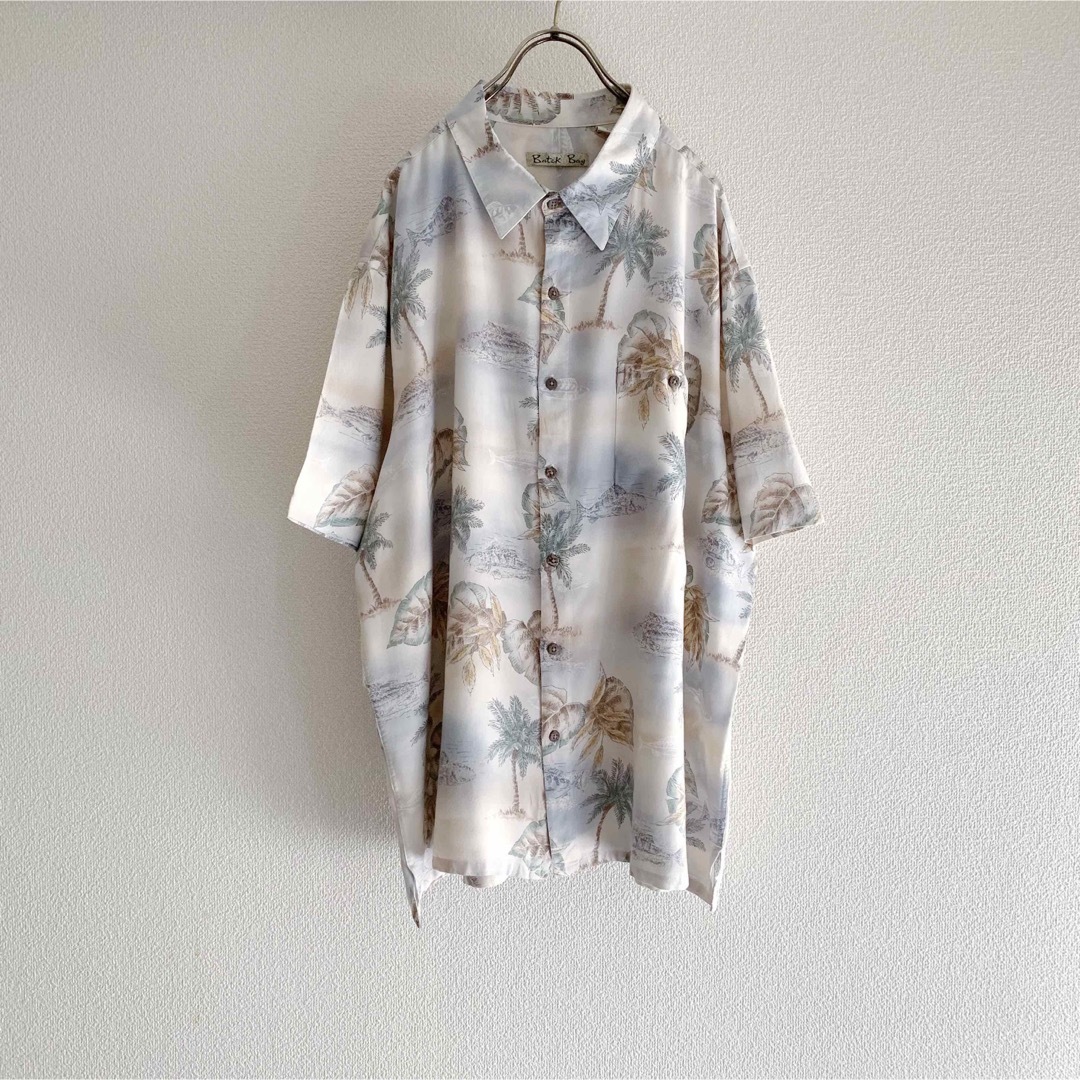 【専用】 “Batik Bay” Aloha shirt / 水彩 総柄