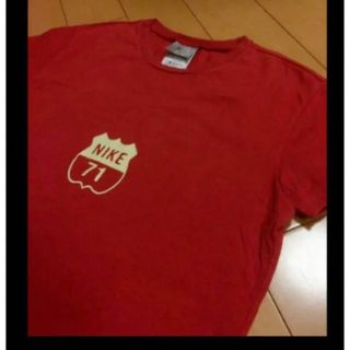 ナイキ(NIKE)のnike71レッドコットンカットソー(Tシャツ(半袖/袖なし))