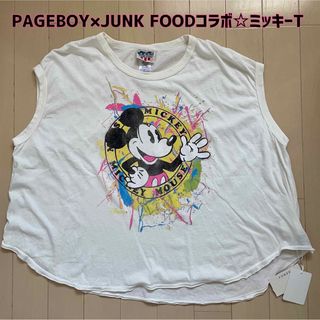 ジャンクフード(JUNK FOOD)の【新品】PAGEBOY×JUNK FOOD×Disneyコラボ☆ミッキーTシャツ(Tシャツ(半袖/袖なし))