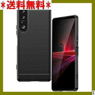 １ For Sony Xperia 1 IV ケース 炭素 型 ブラック 224(モバイルケース/カバー)