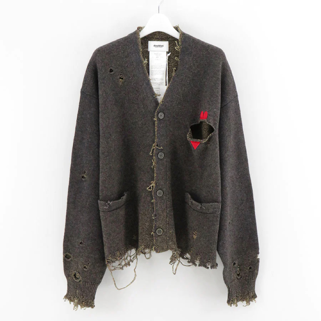 doublet(ダブレット)の【doublet/ダブレット】 BROKEN HEART CARDIGAN メンズのトップス(カーディガン)の商品写真