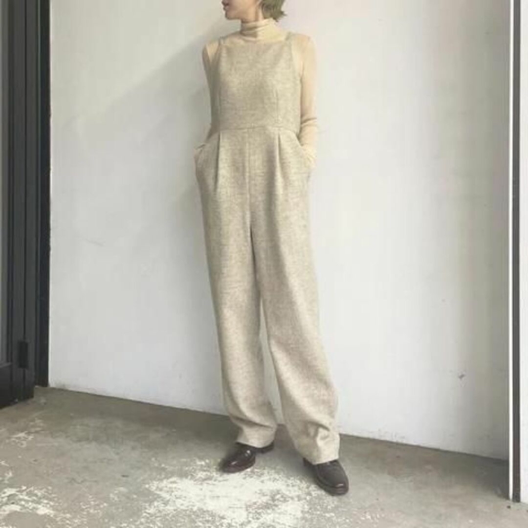 22AW AURALEE WOOL HAIRLINE TWEED OVERALL