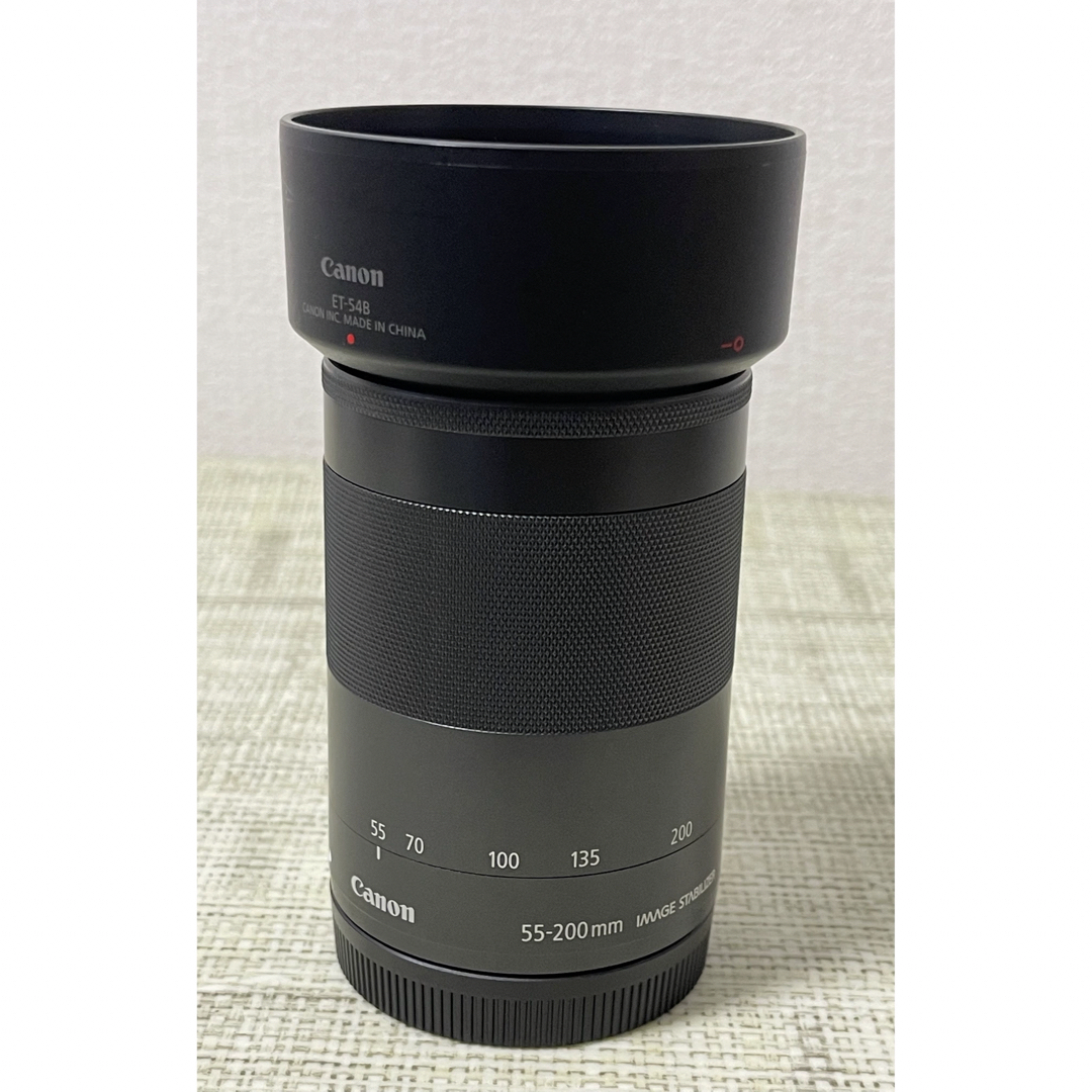 新品 Canon キャノン 望遠ズームレンズ EF-M55-200 ブラック