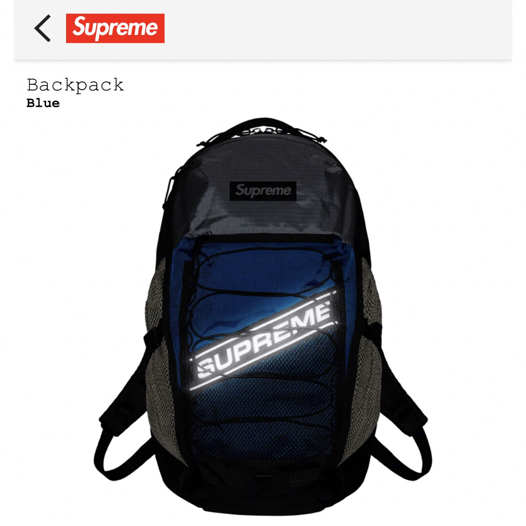 新品 Supreme Backpack 23 f/w シュプリーム バックパック