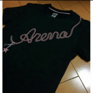 アリーナ(arena)のARENAブラックコットンT(Tシャツ(半袖/袖なし))