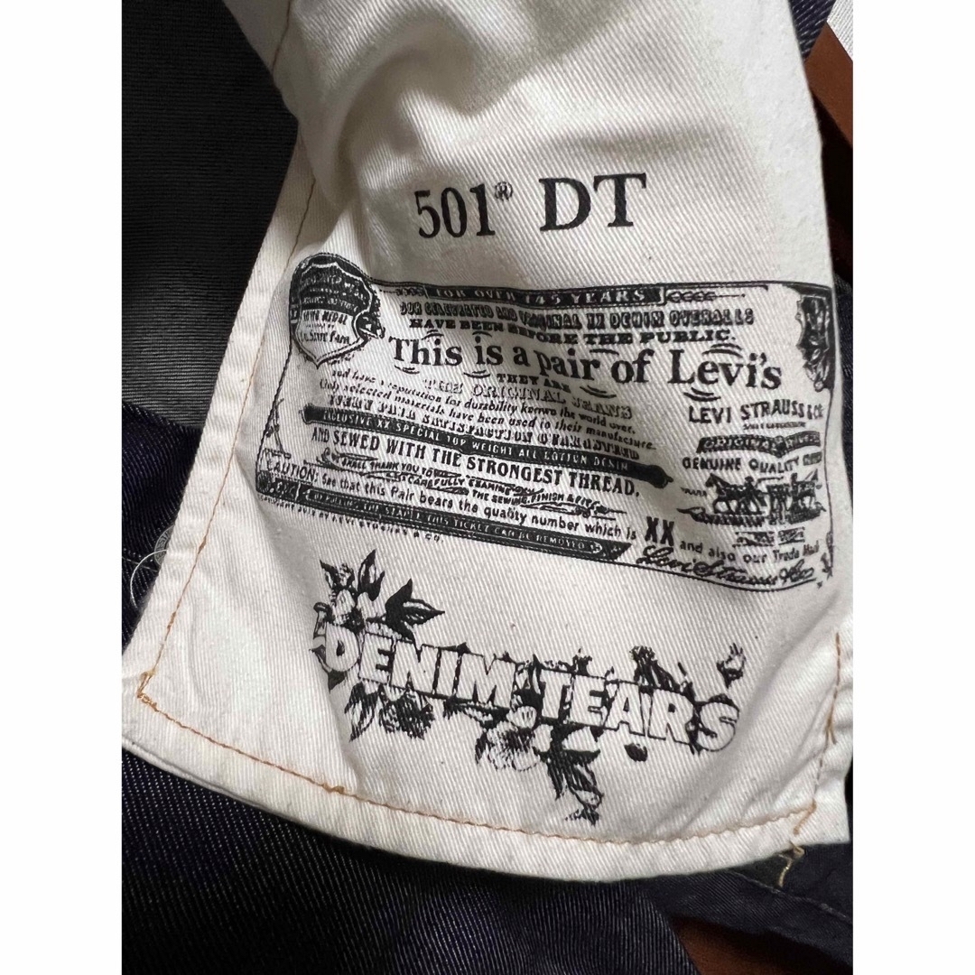 輸入品格安 DENIMTEARS　x LEVIS 501DT 無地デニム