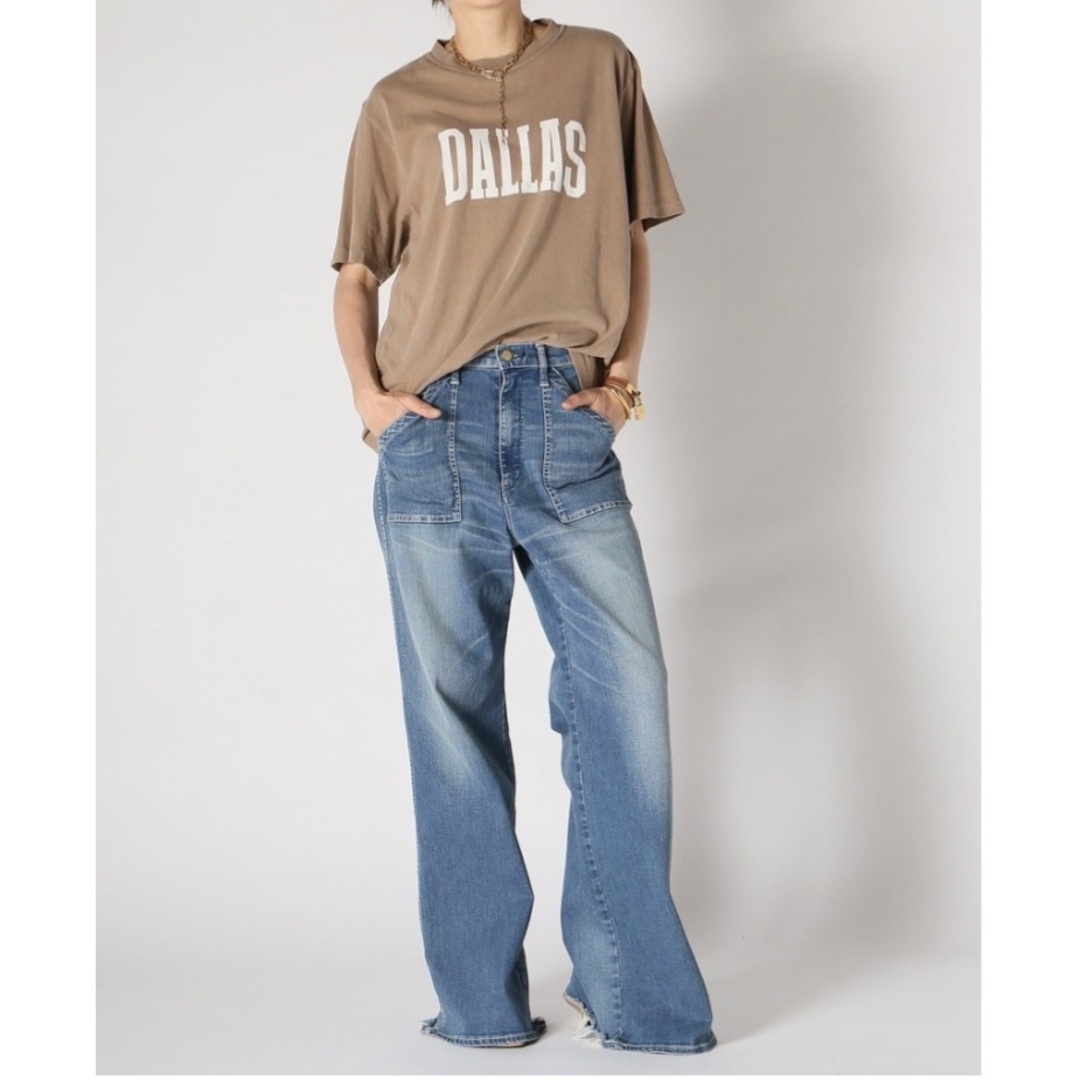 REMI RELIEF(レミレリーフ)の【REMI RELIEF/レミレリーフ】DALLAS Tシャツ　ブラウン レディースのトップス(Tシャツ(半袖/袖なし))の商品写真