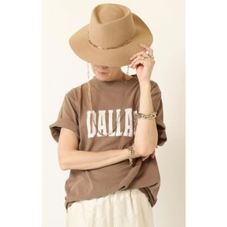 レミレリーフ(REMI RELIEF)の【REMI RELIEF/レミレリーフ】DALLAS Tシャツ　ブラウン(Tシャツ(半袖/袖なし))