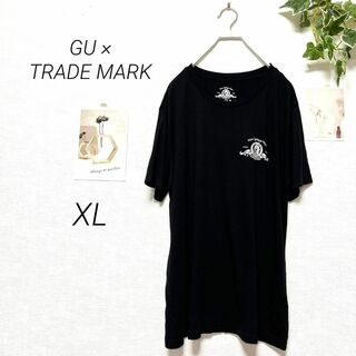 ジーユー(GU)の496  GU × TRADE MARK  プリントTシャツ 大きいサイズ(Tシャツ(半袖/袖なし))