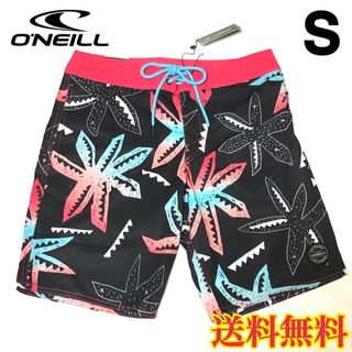 オニール(O'NEILL)の【新品】オニール  メンズ ボードショーツ 柄 ブラック S(水着)